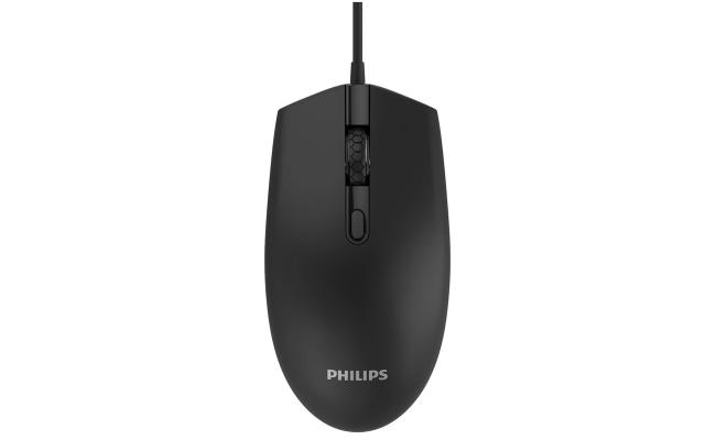 Philips M204 USB Wired Mouse 4 buttons, Optical Sensor - Black